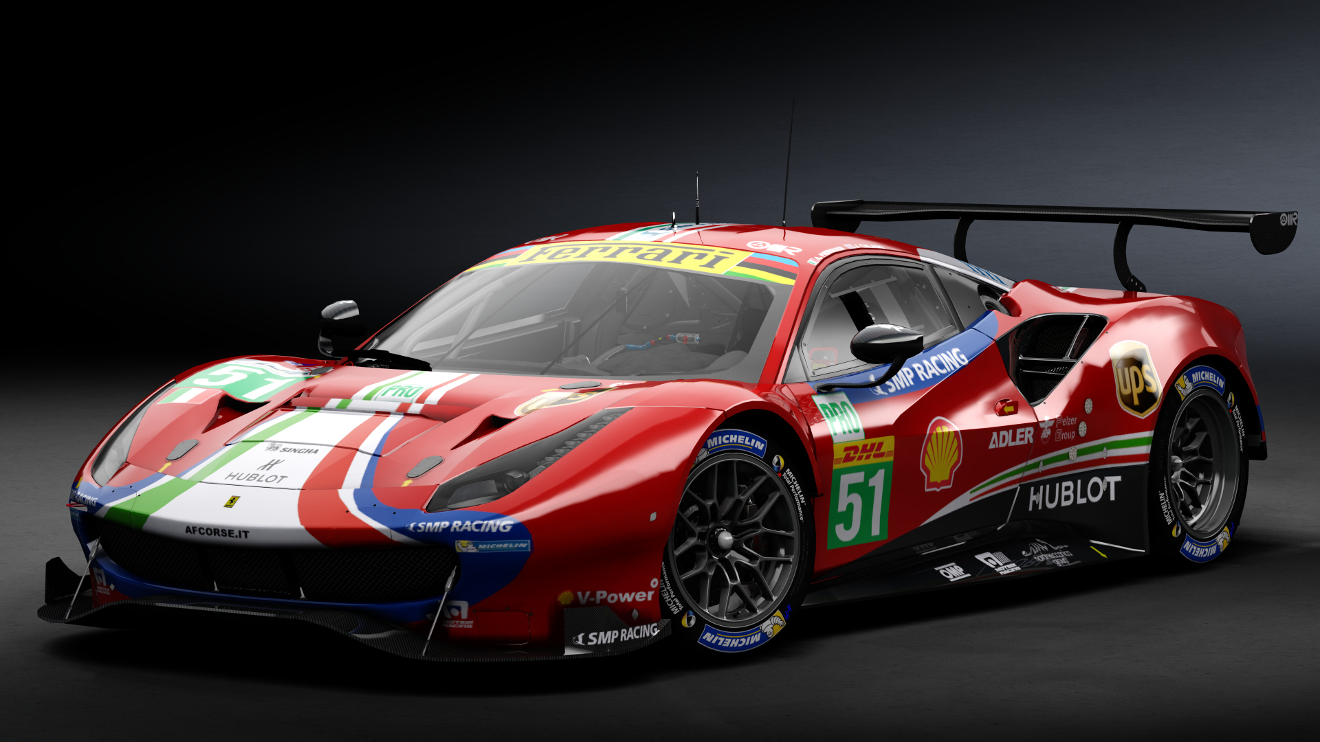 2018 Ferrari 488 GTE Evo [Michelotto], skin 2018 #51 AF Corse WEC