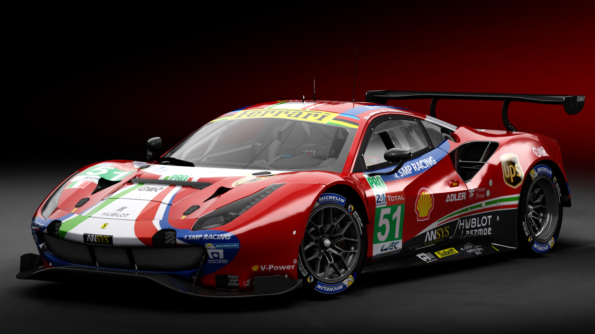 2018 Ferrari 488 GTE Evo [Michelotto], skin 2019 #51 AF Corse LM24