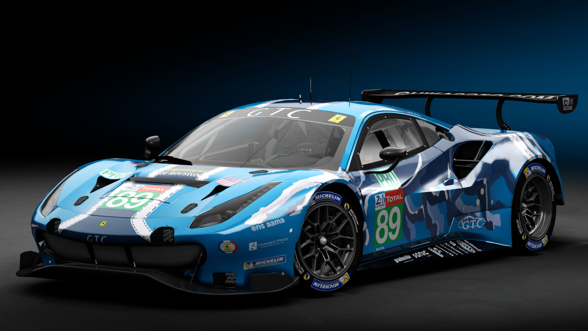 2018 Ferrari 488 GTE Evo [Michelotto], skin 2019 #89 Risi Competizione LM24