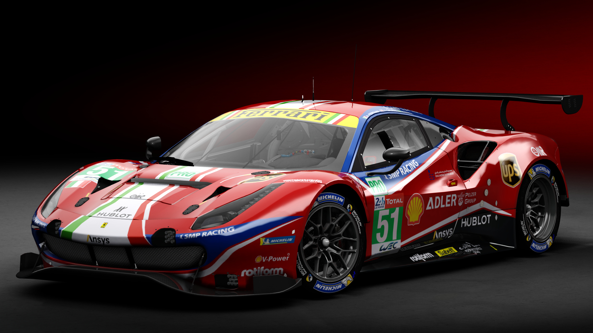 2018 Ferrari 488 GTE Evo [Michelotto], skin 2020 #51 AF Corse LM24