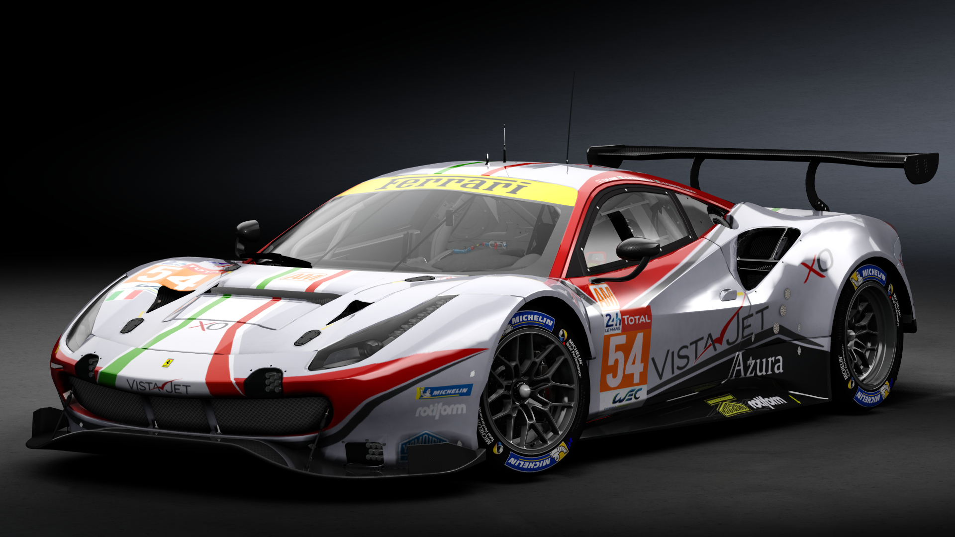 2018 Ferrari 488 GTE Evo [Michelotto], skin 2020 #54 AF Corse LM24