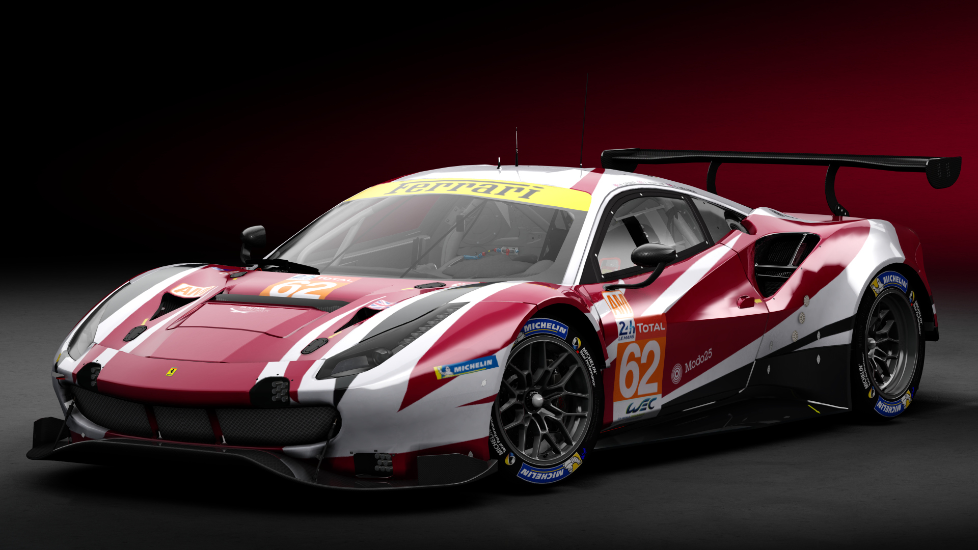 2018 Ferrari 488 GTE Evo [Michelotto], skin 2020 #62 LM Red River Sport LM24