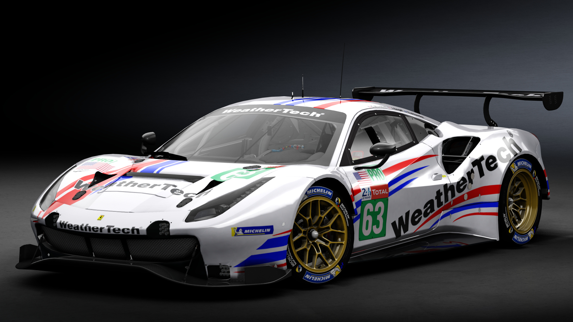 2018 Ferrari 488 GTE Evo [Michelotto], skin 2020 #63 Weathertech Racing LM24