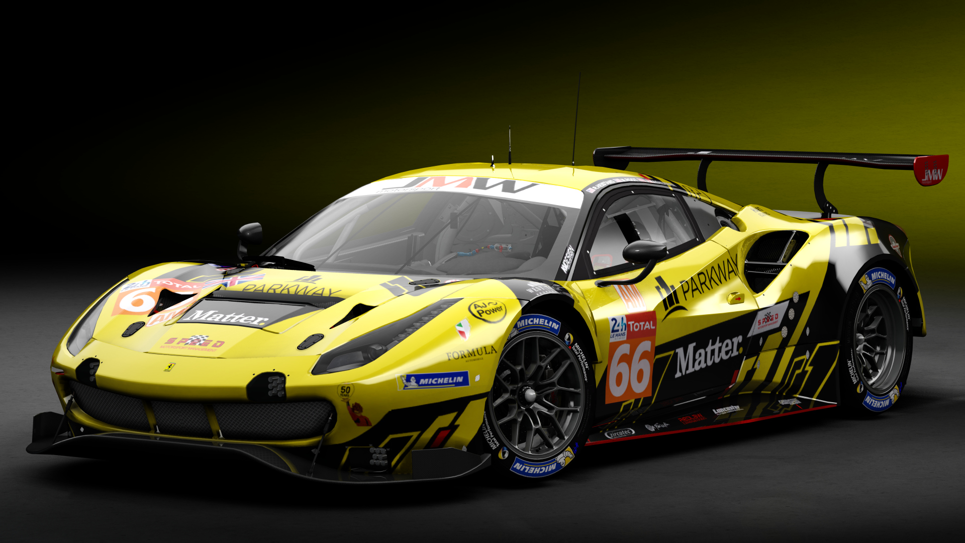 2018 Ferrari 488 GTE Evo [Michelotto], skin 2020 #66 JMW Motorsport LM24