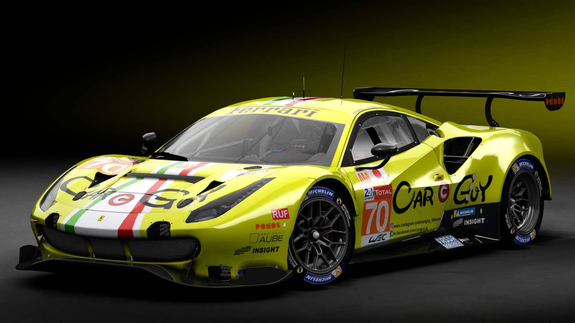 2018 Ferrari 488 GTE Evo [Michelotto], skin 2020 #70 MR Racing LM24