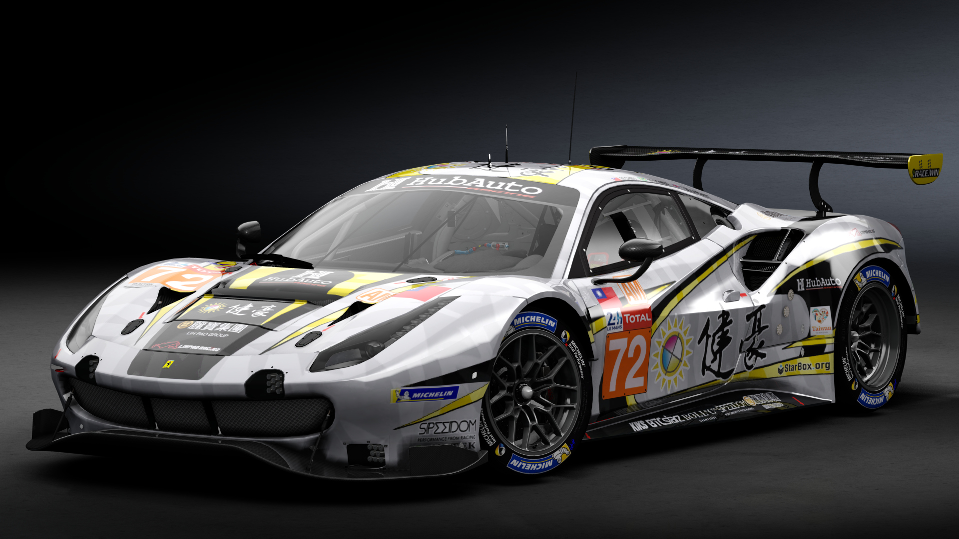 2018 Ferrari 488 GTE Evo [Michelotto], skin 2020 #72 Hub Auto Racing LM24