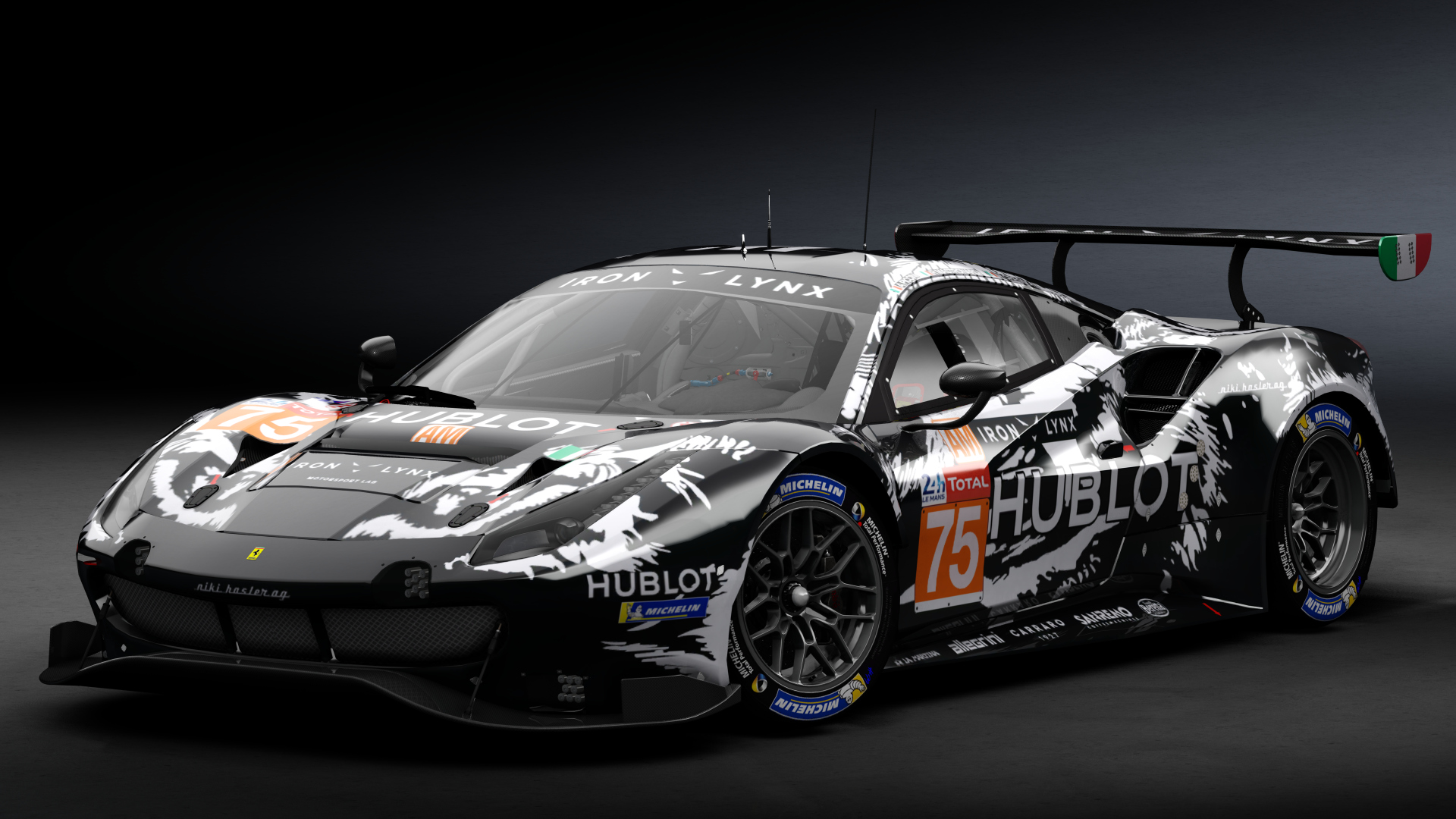 2018 Ferrari 488 GTE Evo [Michelotto], skin 2020 #75 Iron Lynx LM24