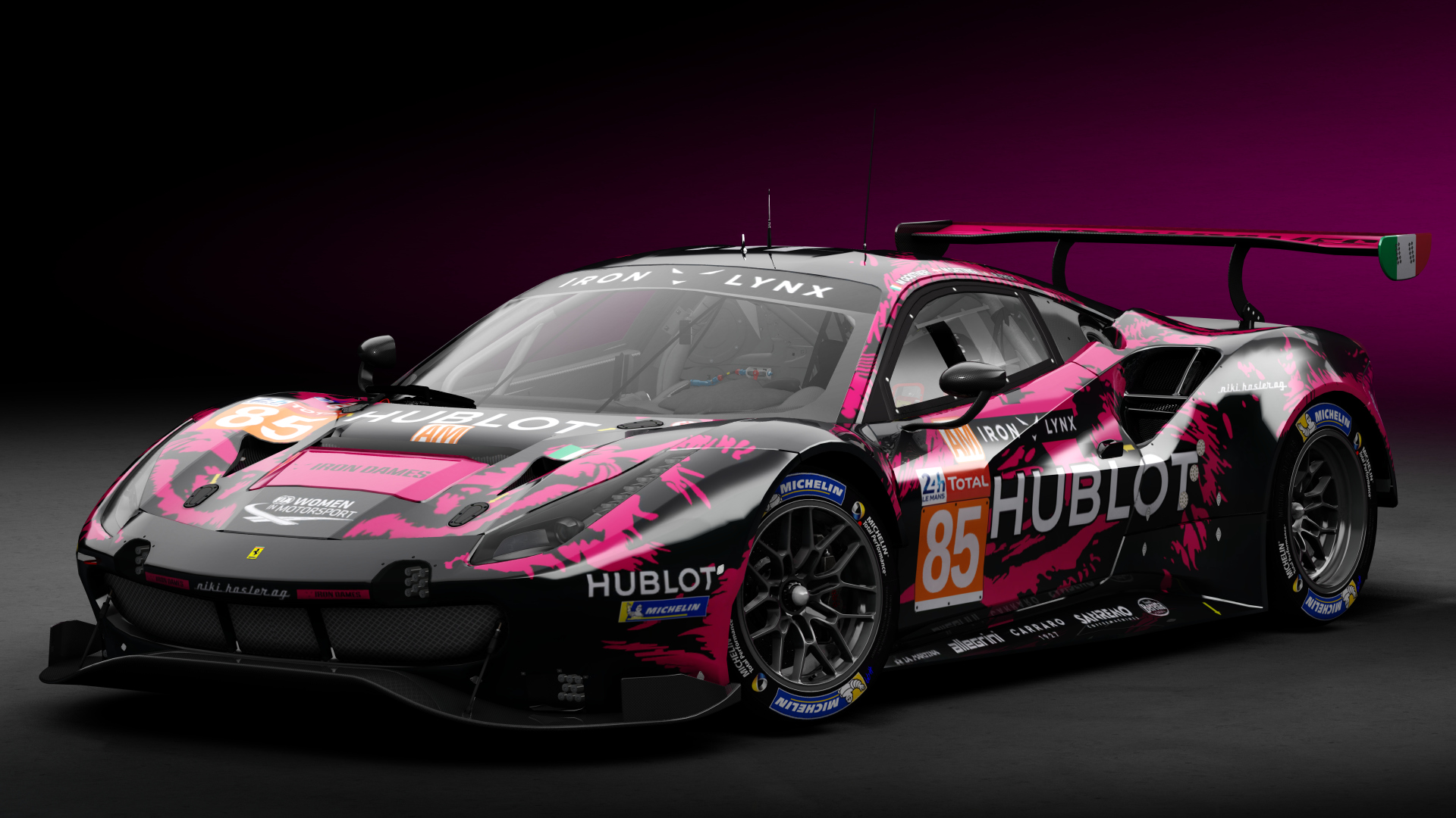 2018 Ferrari 488 GTE Evo [Michelotto], skin 2020 #85 Iron Lynx LM24