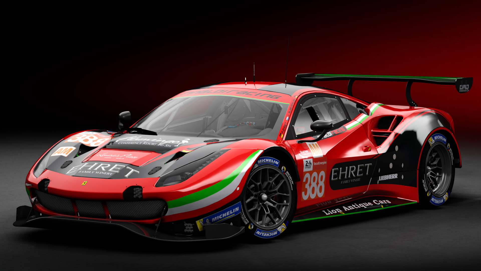 2018 Ferrari 488 GTE Evo [Michelotto], skin 2021 #388 Rinaldi Racing LM24