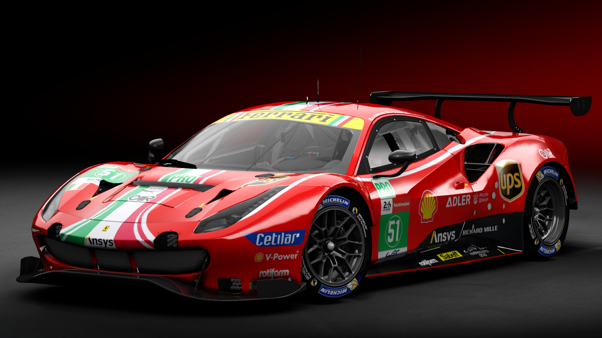 2018 Ferrari 488 GTE Evo [Michelotto], skin 2021 #51 AF Corse LM24