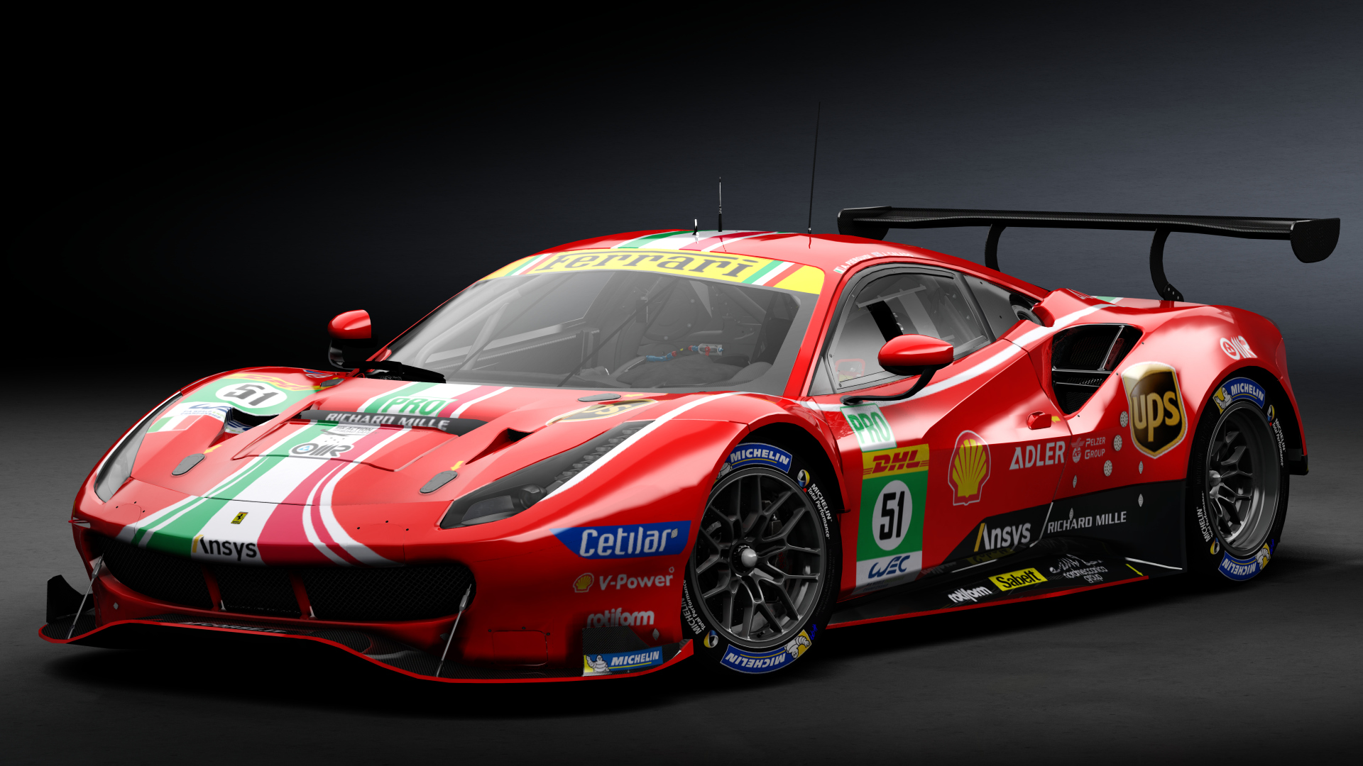 2018 Ferrari 488 GTE Evo [Michelotto], skin 2021 #51 AF Corse WEC