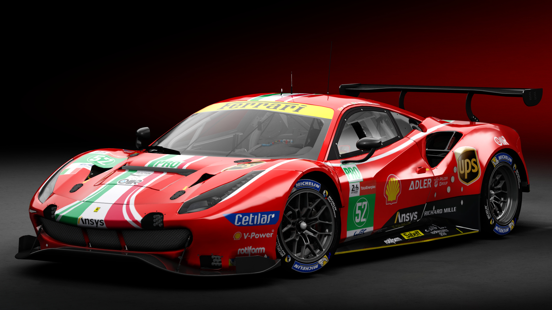 2018 Ferrari 488 GTE Evo [Michelotto], skin 2021 #52 AF Corse LM24