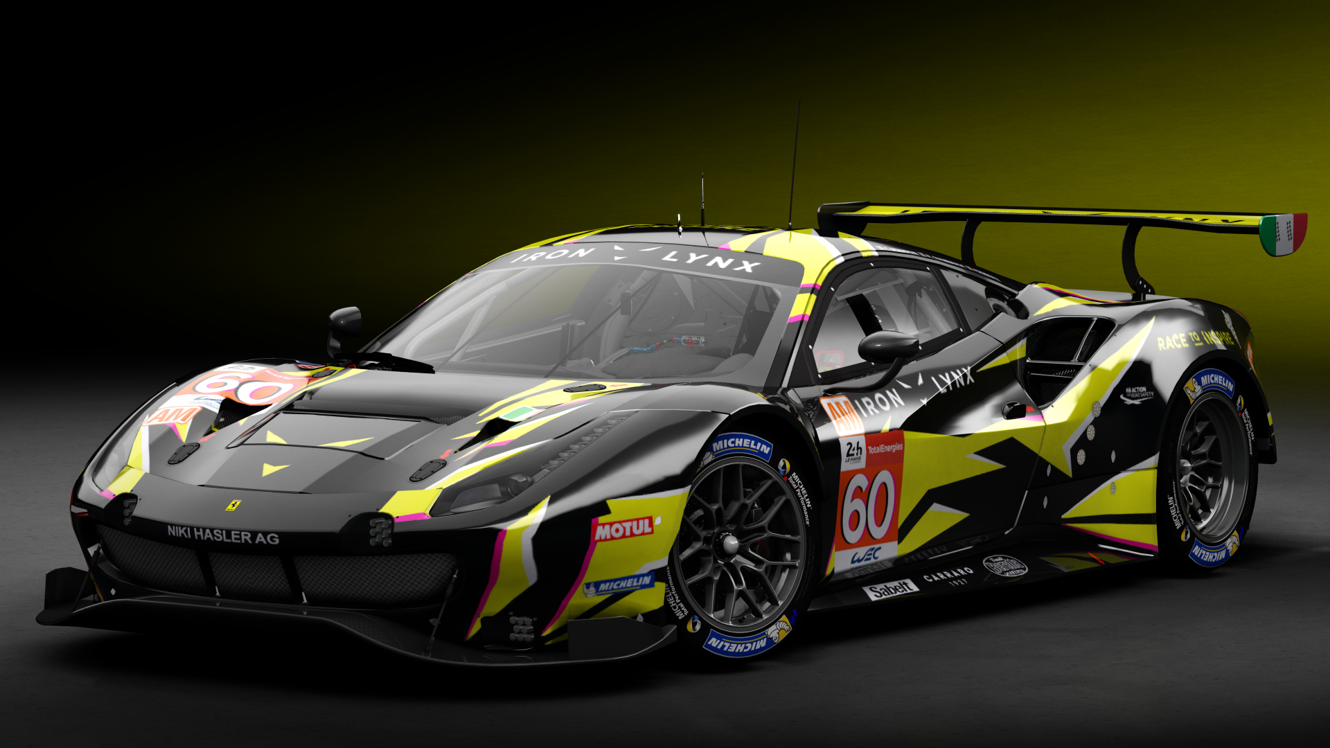 2018 Ferrari 488 GTE Evo [Michelotto], skin 2021 #60 Iron Lynx LM24