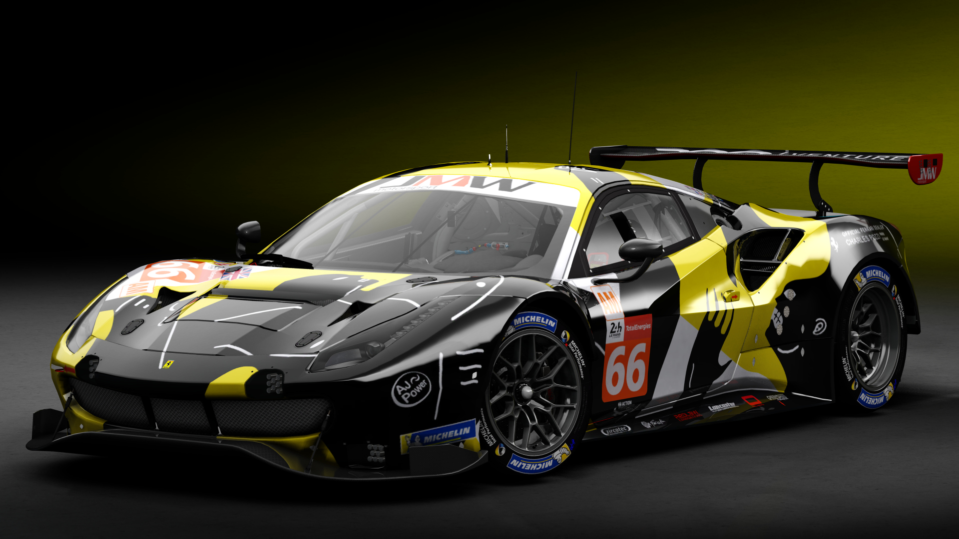 2018 Ferrari 488 GTE Evo [Michelotto], skin 2021 #66 JMW Motorsport LM24