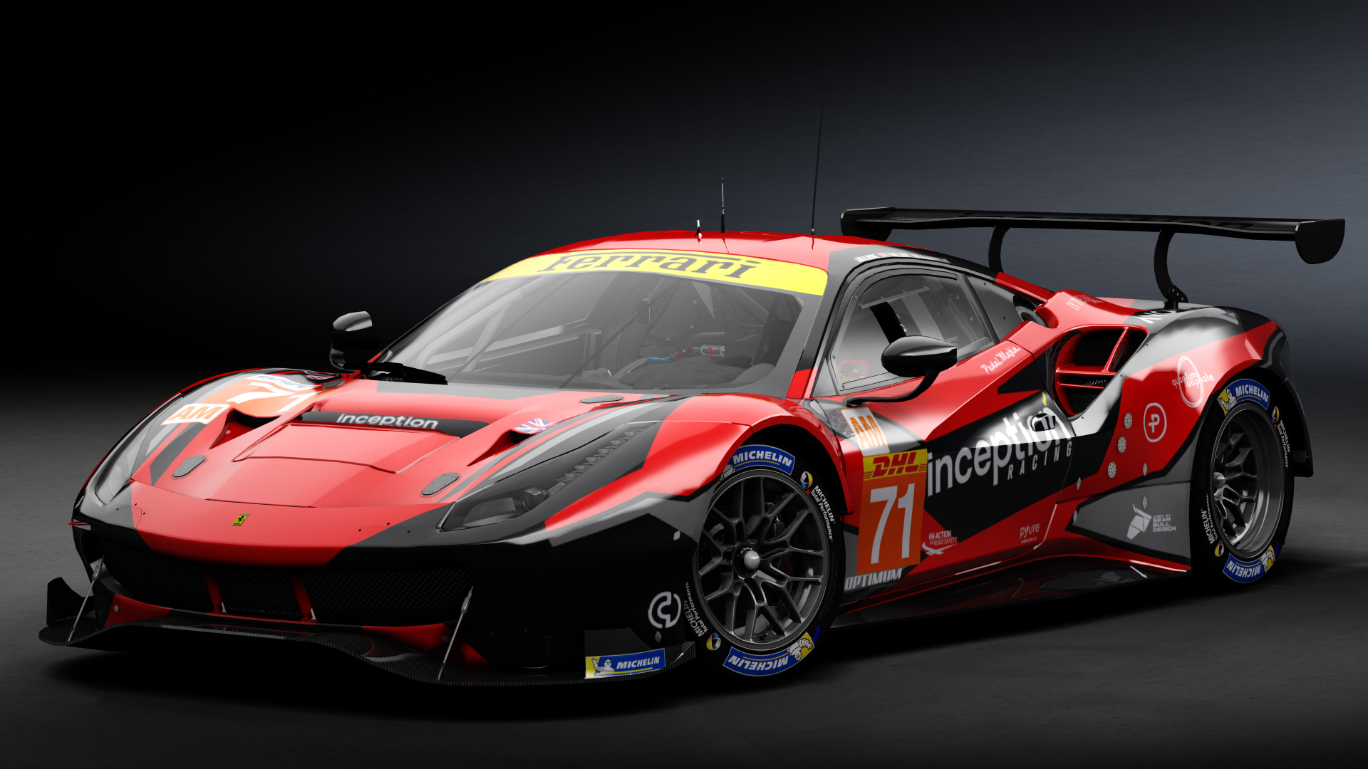 2018 Ferrari 488 GTE Evo [Michelotto], skin 2021 #71 Inception Racing WEC