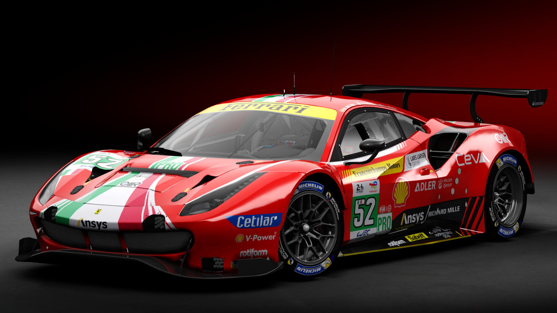 2018 Ferrari 488 GTE Evo [Michelotto], skin 2022 #52 AF Corse LM24