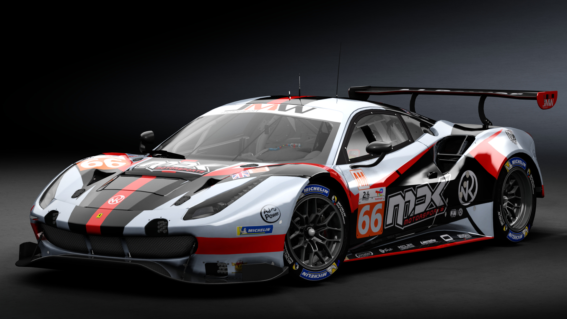 2018 Ferrari 488 GTE Evo [Michelotto], skin 2022 #66 JMW Motorsport LM24