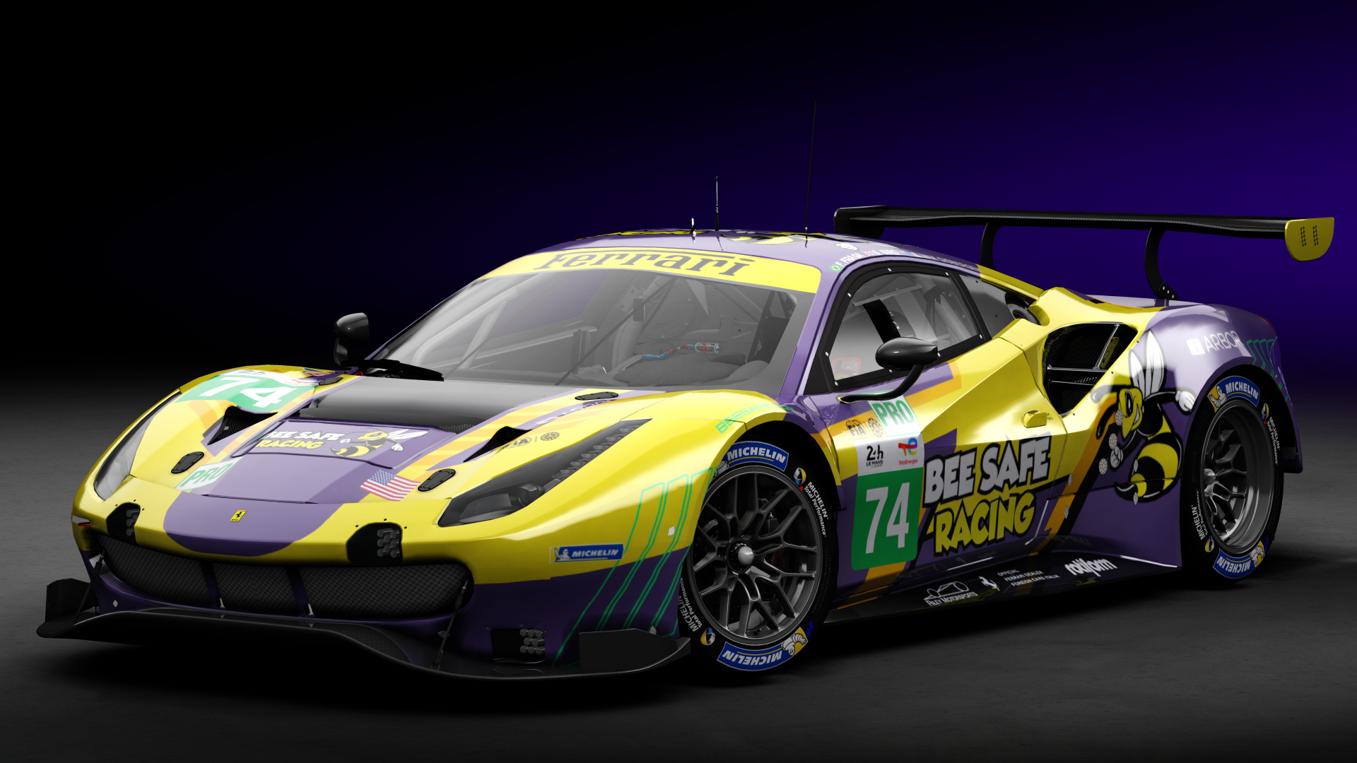 2018 Ferrari 488 GTE Evo [Michelotto], skin 2022 #74 Riley Motorsport LM24