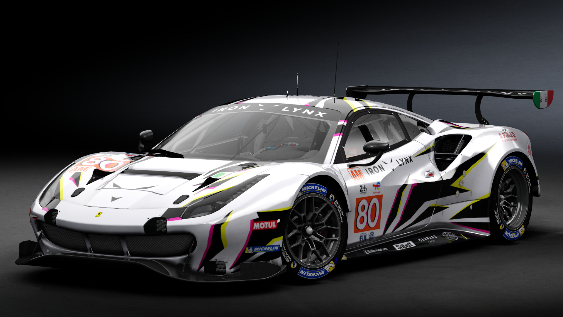 2018 Ferrari 488 GTE Evo [Michelotto], skin 2022 #80 Iron Lynx LM24