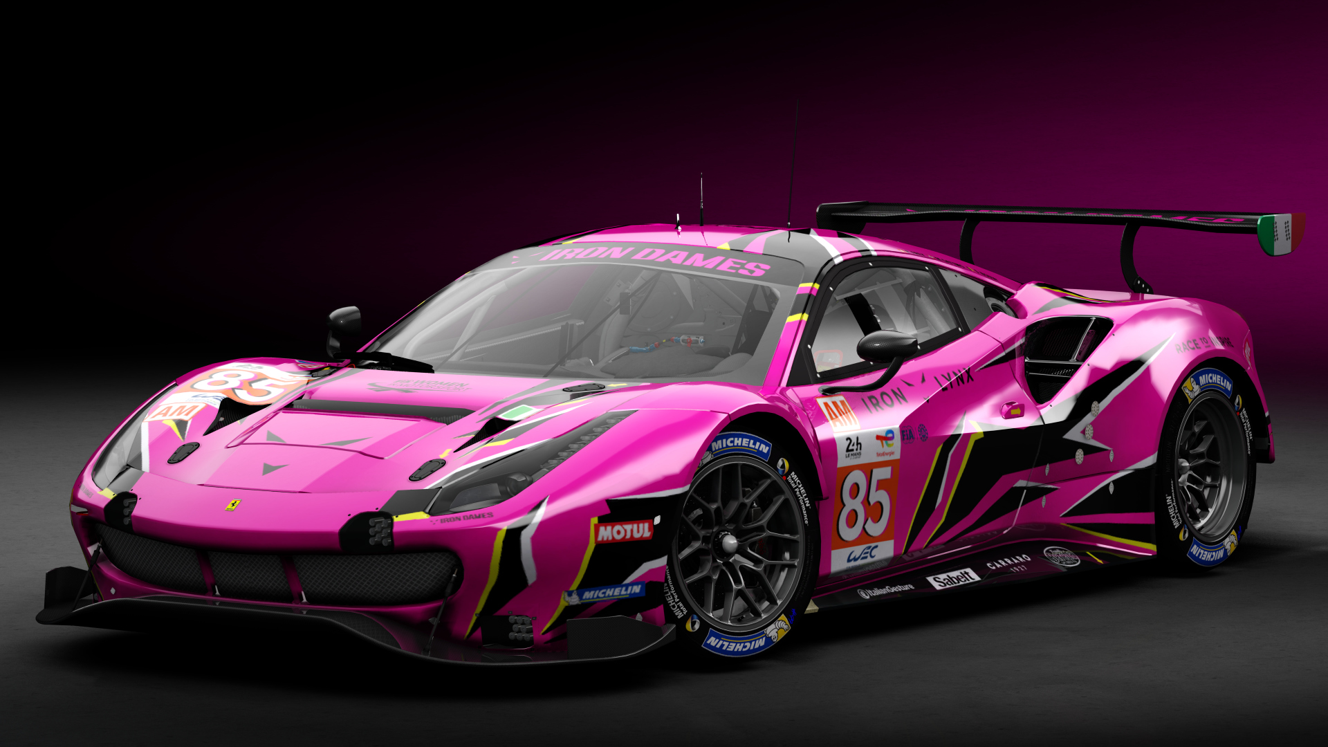 2018 Ferrari 488 GTE Evo [Michelotto], skin 2022 #85 Iron Lynx LM24