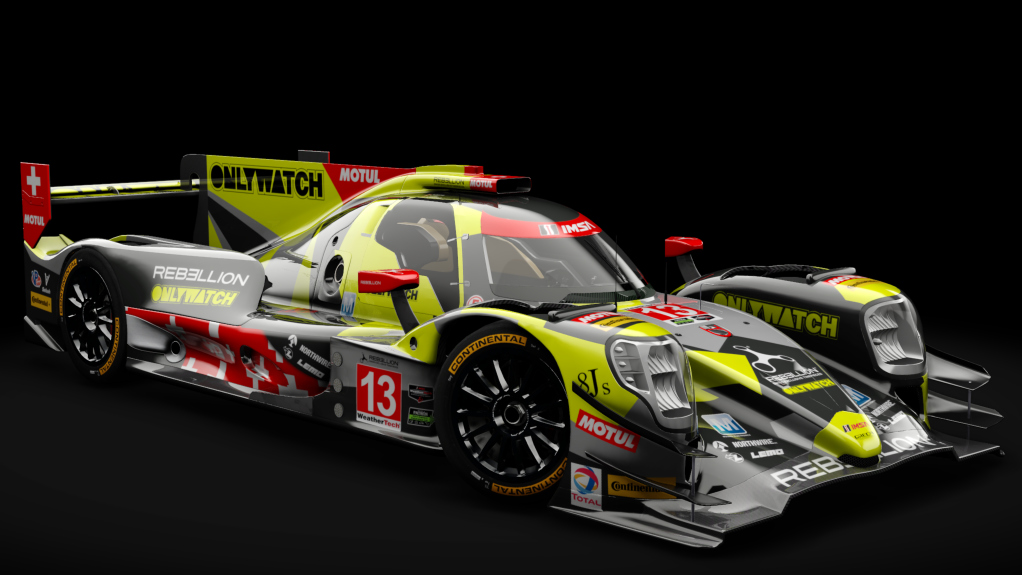 2016 Oreca 07 LMP2, skin 2017 #13 Rebellion Racing Team Road Atlanta IMSA