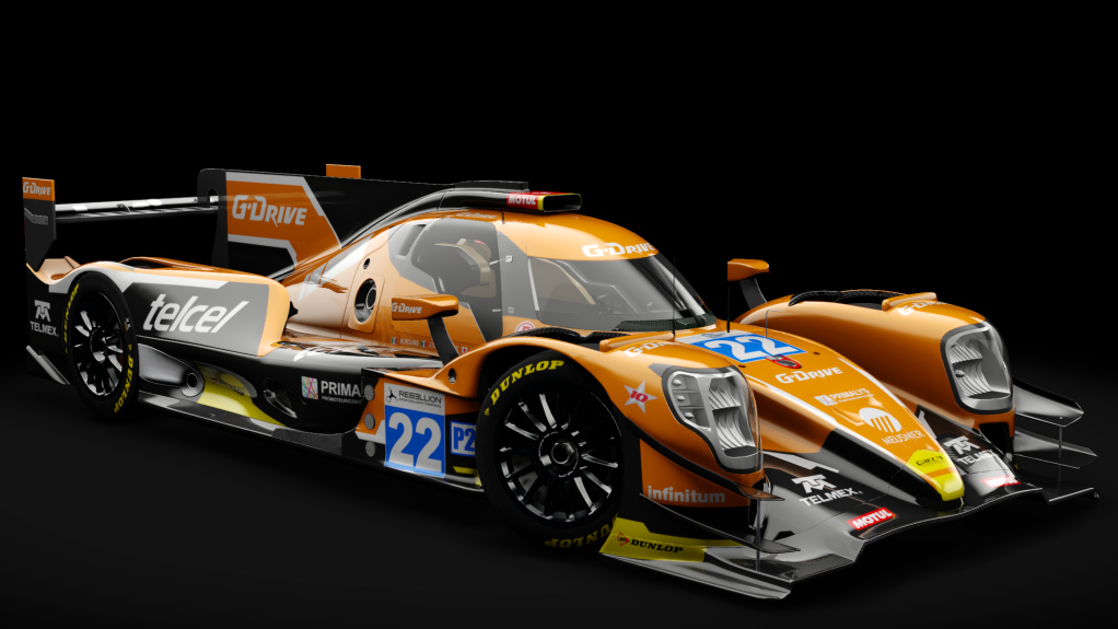 2016 Oreca 07 LMP2, skin 2017 #22 G-Drive ELMS