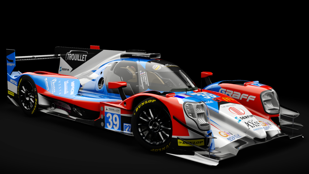 2016 Oreca 07 LMP2, skin 2017 #39 Graff Racing ELMS