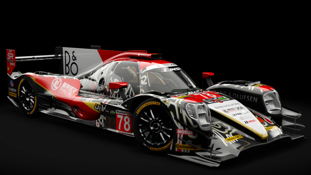 2016 Oreca 07 LMP2, skin 2018 #78 Jackie Chan Racing IMSA