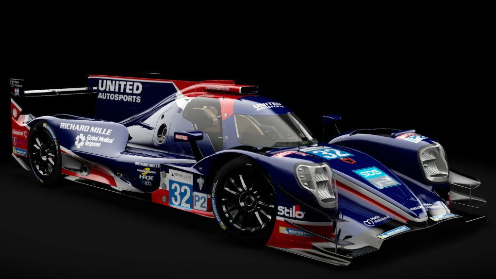 2016 Oreca 07 LMP2, skin 2019 #32 United Autosports ELMS