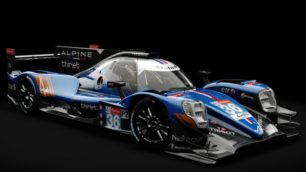 2016 Oreca 07 LMP2, skin 2019 #36 Signatech Alpine Matmut LM24