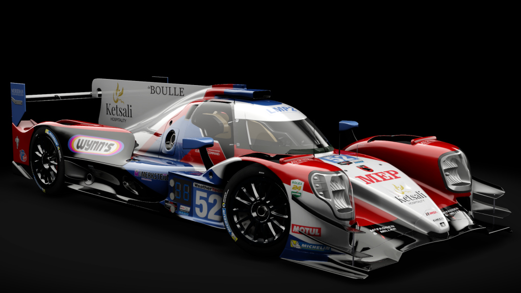 2016 Oreca 07 LMP2, skin 2020 #52 PR1 Mathiasen Motorsports IMSA