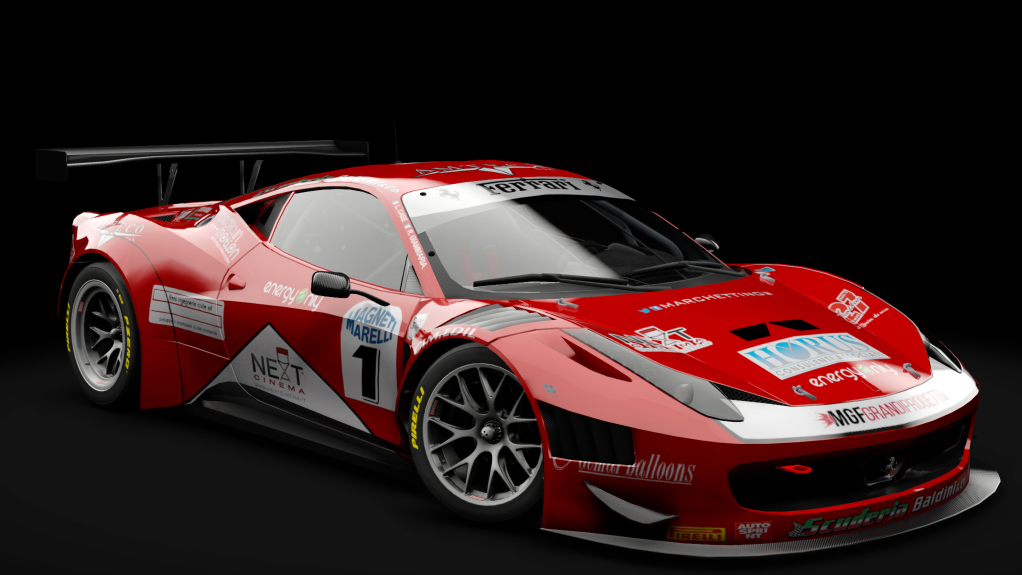 2011 Ferrari 458 Italia GT3, skin #1 Scuderia Baldini 27 Réseau