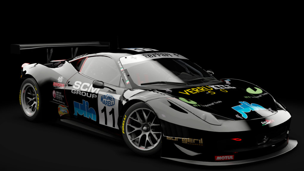 2011 Ferrari 458 Italia GT3, skin #11 Easy Race Team