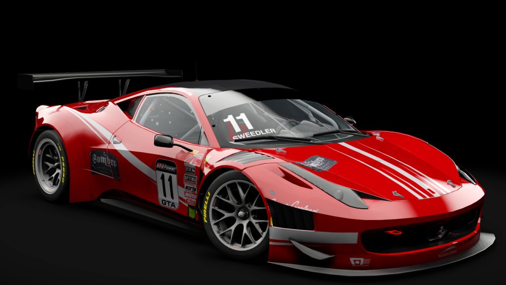 2011 Ferrari 458 Italia GT3, skin #11 Scuderia Corsa