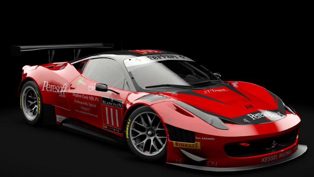 2011 Ferrari 458 Italia GT3, skin #111 Kessel Racing 2016