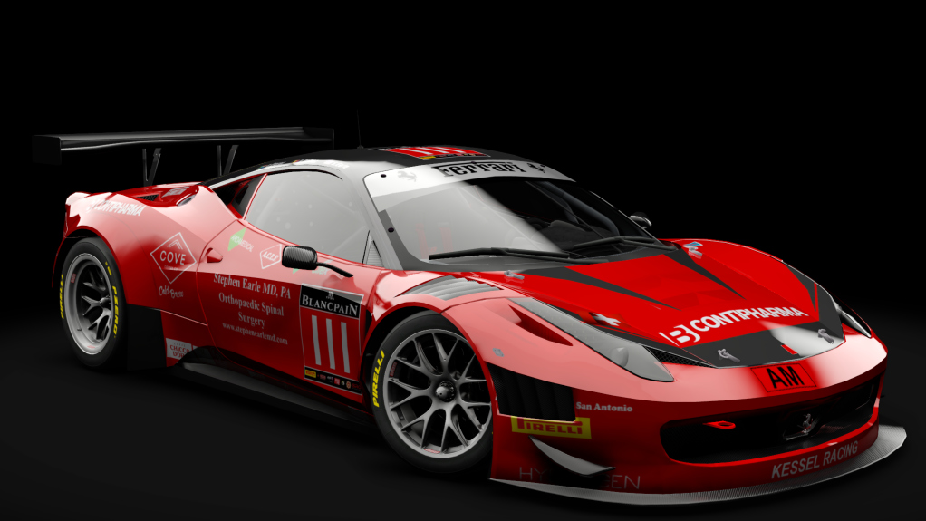 2011 Ferrari 458 Italia GT3, skin #111 Kessel Racing