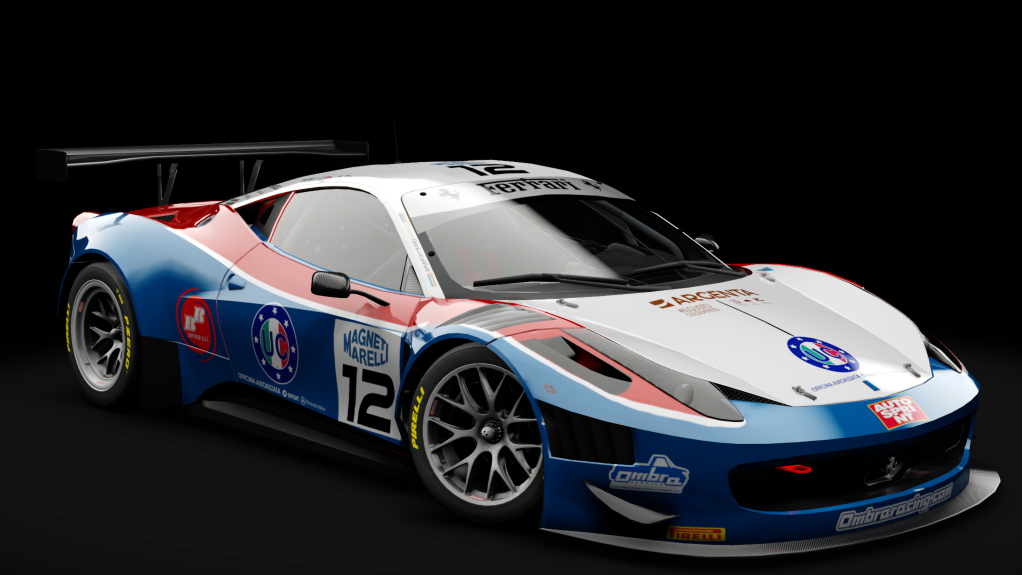 2011 Ferrari 458 Italia GT3, skin #12 Ombra Racing