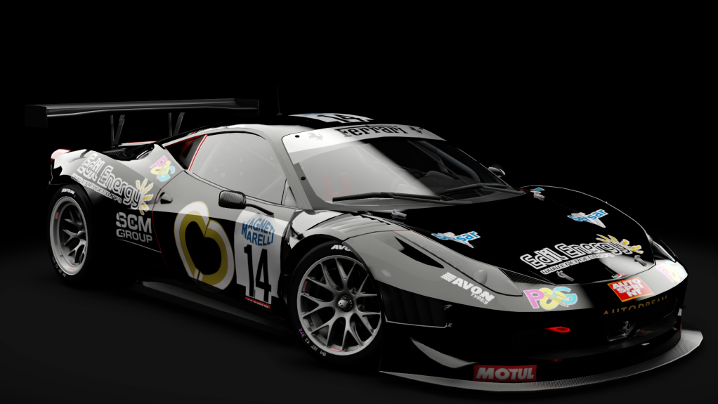 2011 Ferrari 458 Italia GT3, skin #14 Easy Race Team