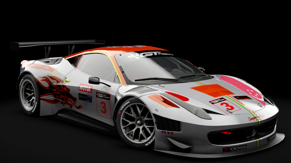 2011 Ferrari 458 Italia GT3, skin #3 Clearwater Racing