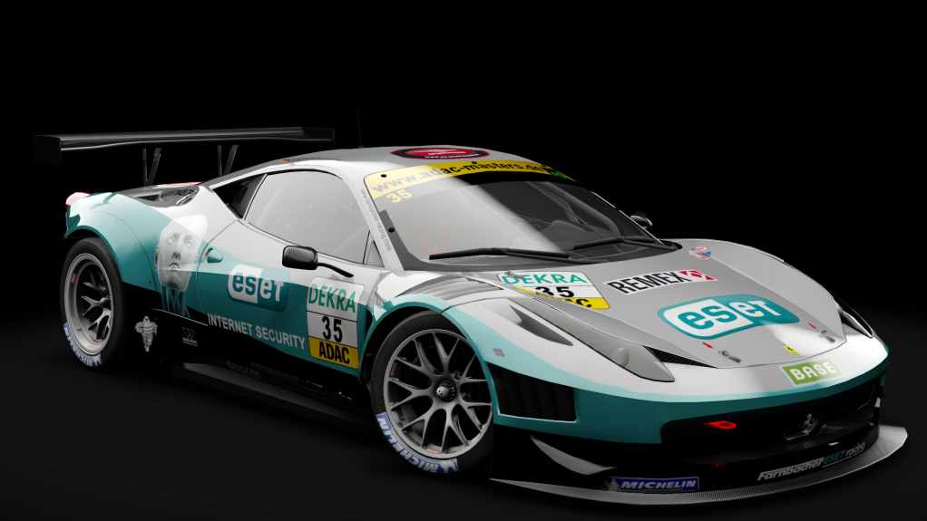 2011 Ferrari 458 Italia GT3, skin #35 Farnbacher Eset Racing