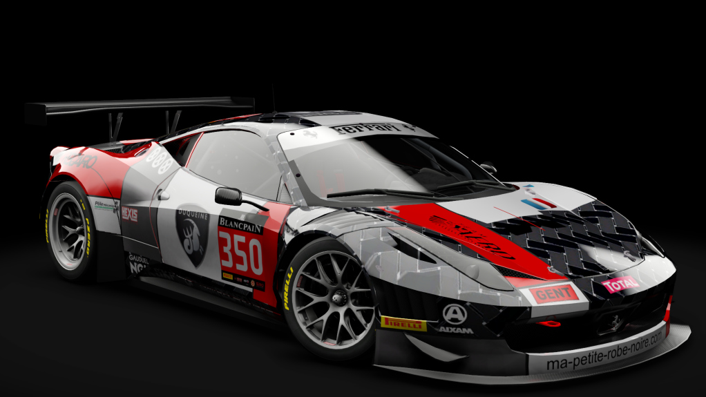 2011 Ferrari 458 Italia GT3, skin #350 Duqueine Engegineering