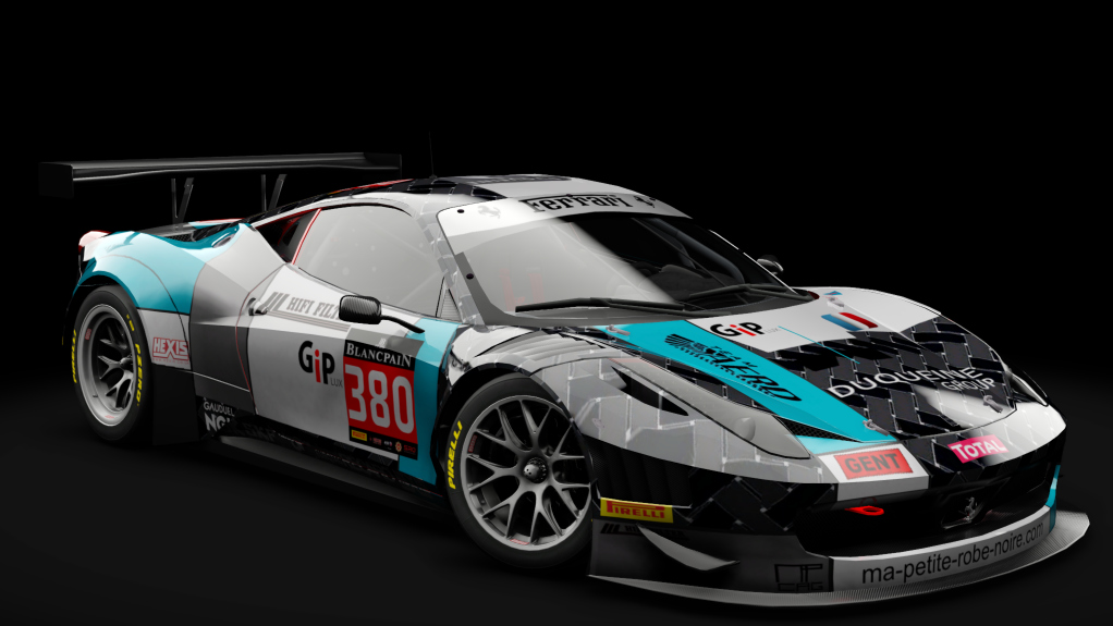 2011 Ferrari 458 Italia GT3, skin #380 Duqueine Engegineering