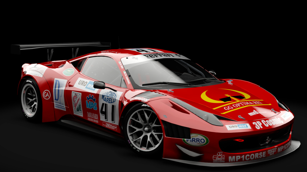 2011 Ferrari 458 Italia GT3, skin #41 MP1 Corse