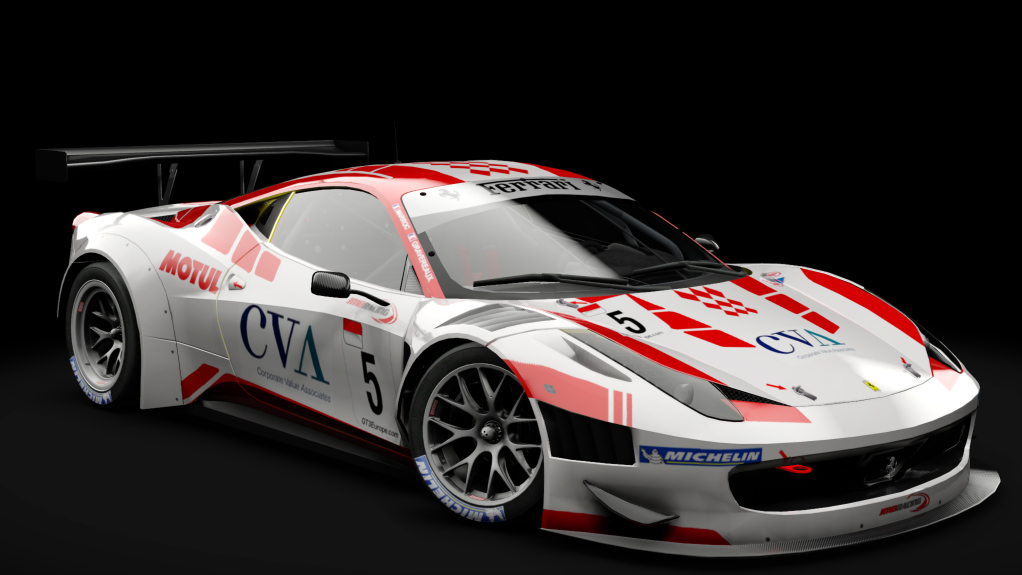 2011 Ferrari 458 Italia GT3, skin #5 JMB Racing