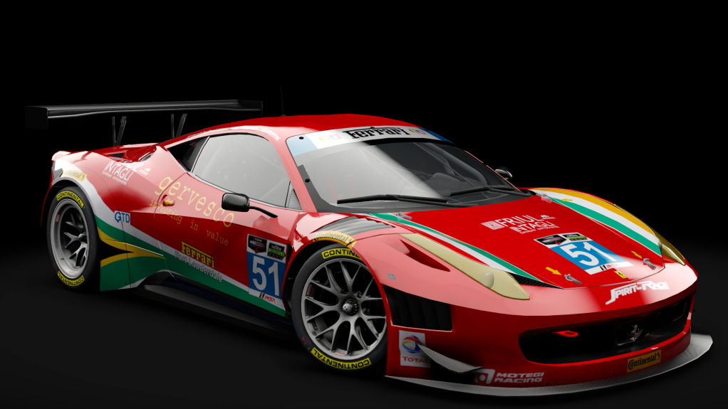 2011 Ferrari 458 Italia GT3, skin #51 Spirit of Race Racing