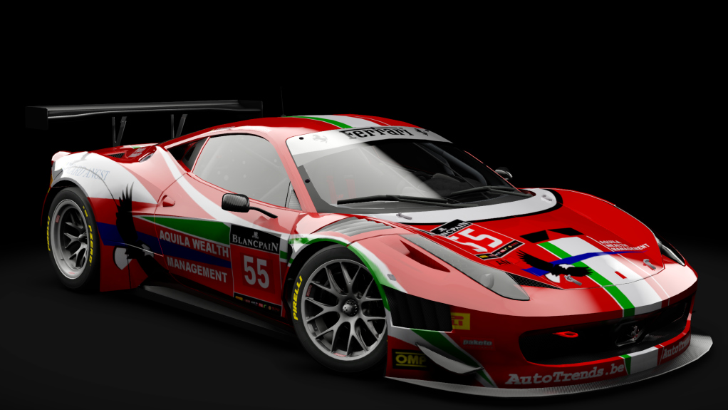 2011 Ferrari 458 Italia GT3, skin #55 AF Corse 2016