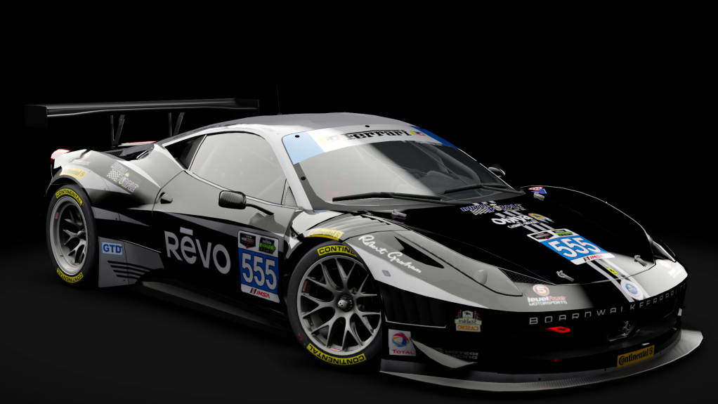 2011 Ferrari 458 Italia GT3, skin #555 Level5 Motorsports