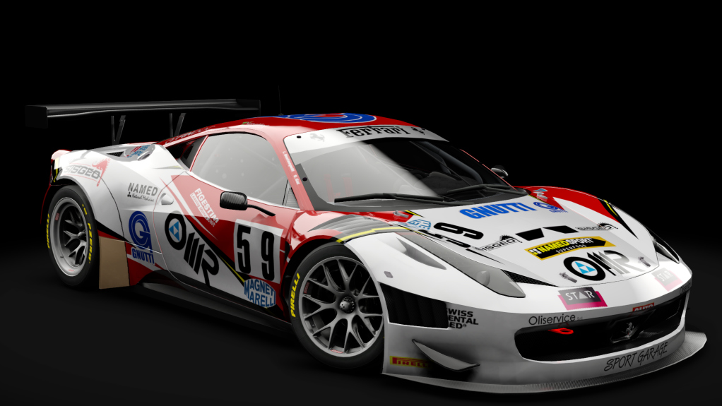 2011 Ferrari 458 Italia GT3, skin #59 Malucelli Equipe CIGT