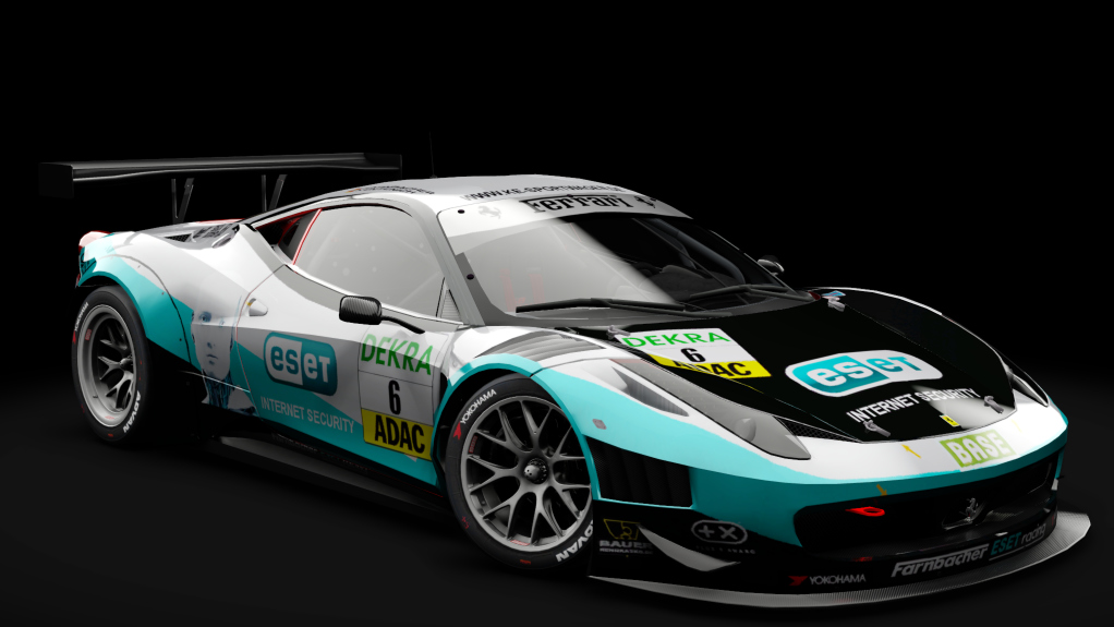 2011 Ferrari 458 Italia GT3, skin #6 Farnbacher Racing