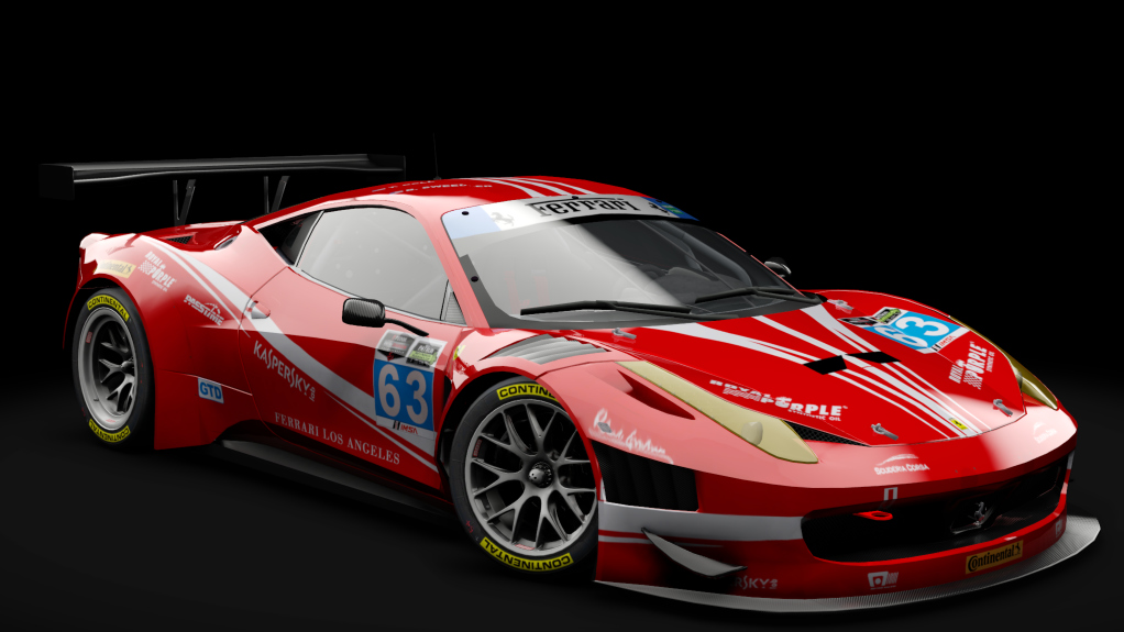 2011 Ferrari 458 Italia GT3, skin #63 Scuderia Corsa 2